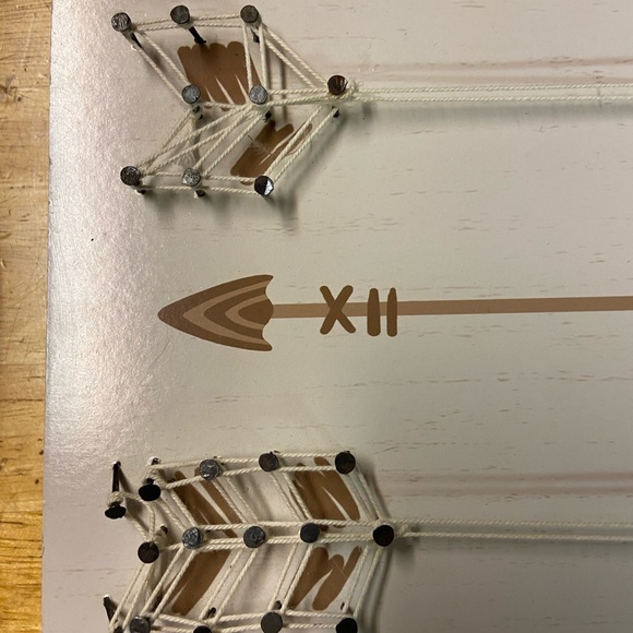 Boho arrows white wall plaque string art decor - Picture 5 of 6